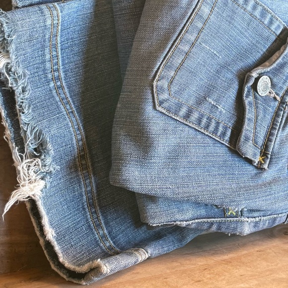 Retro Banana Republic Vintage Y2K Jeans Low Rise Patch Pockets size 4 - Picture 13 of 14